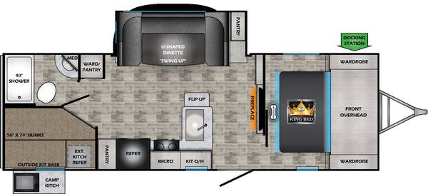 2022 CROSSROADS SUNSET TRAIL 242BH, , floor-plans-day image number 0